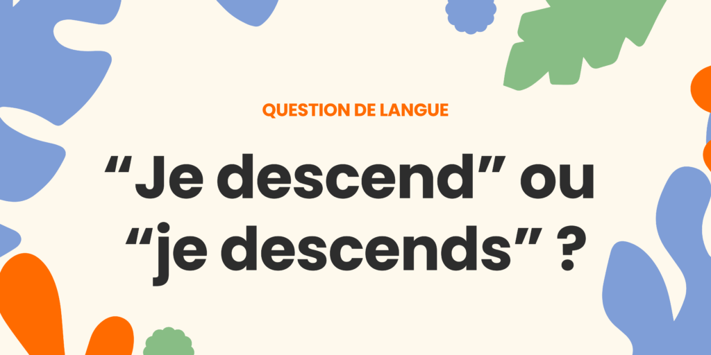 Je descend ou je descends ? Comprendre la règle ✍️ - Green Blue Organic Abstract Community Garden Landscape Banner 10