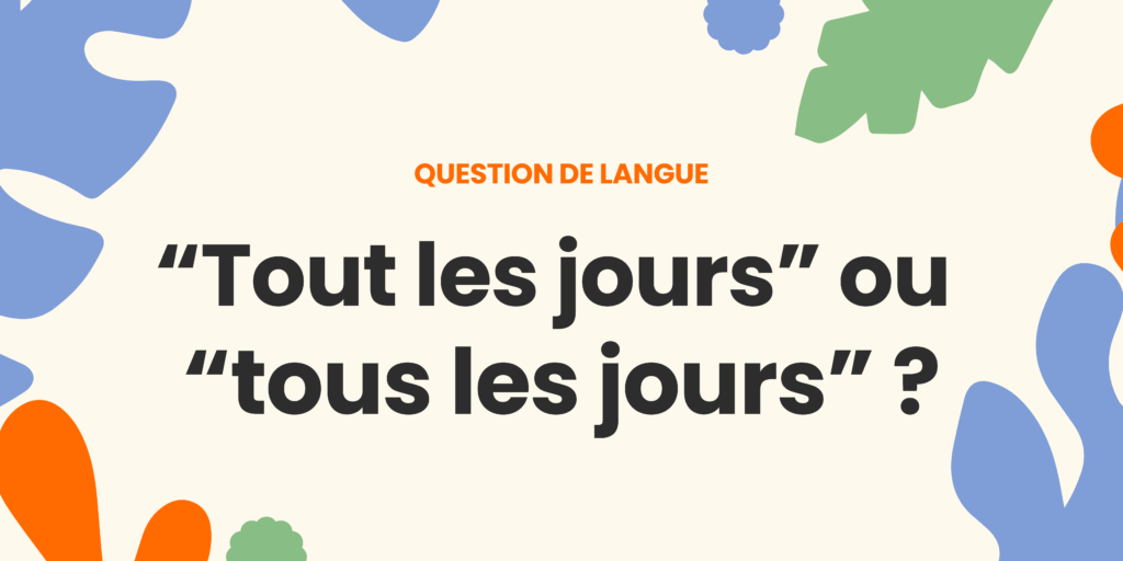 Tout les jours ou tous les jours ? Comprendre la règle ✍️ - Green Blue Organic Abstract Community Garden Landscape Banner 11