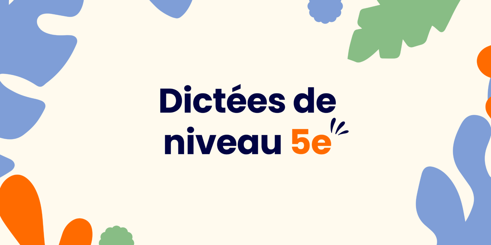 Dictée 5ème : 20 textes avec correction (PDF) - Green Blue Organic Abstract Community Garden Landscape Banner